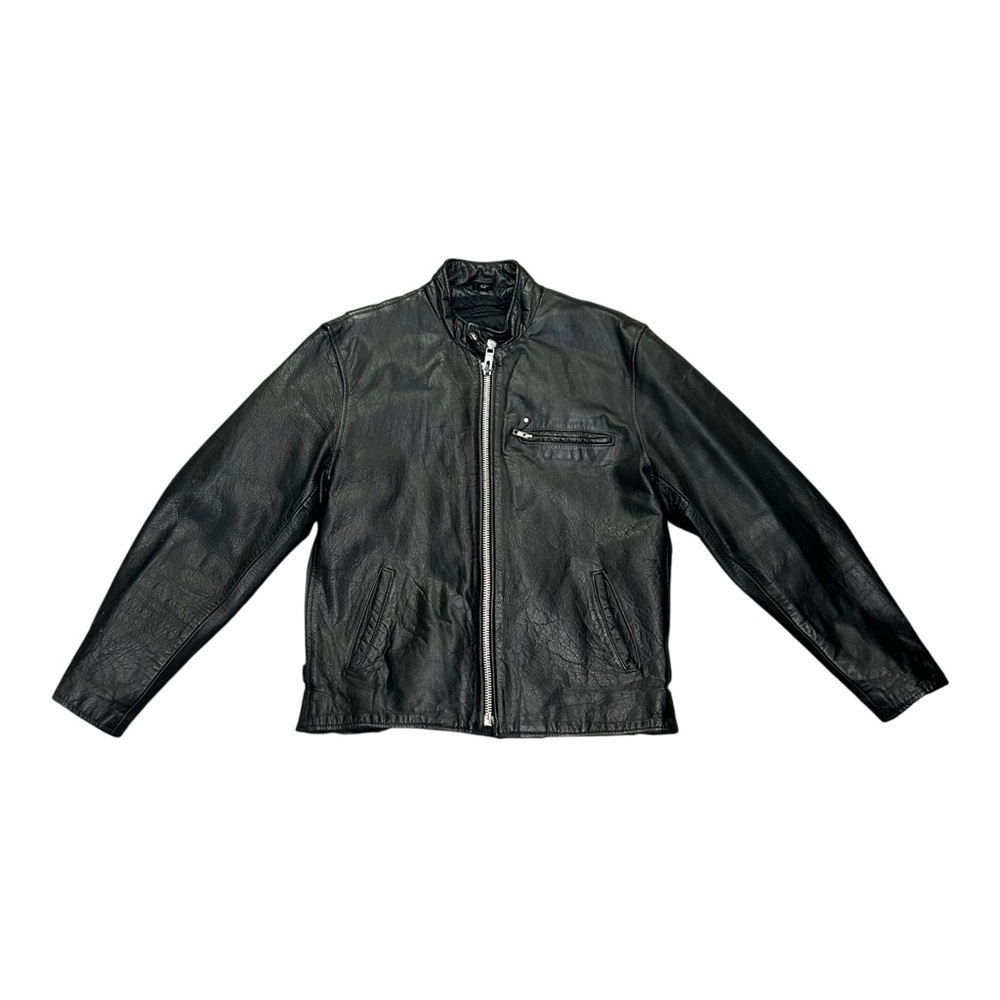 🔥🔥 Hot Leathers Genuine Leather Classic Cafe Racer Motorcycle Biker Jacket